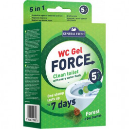 General Fresh Гелеві диски для унітазів WC Gel Force  Ліс, 36 мл (5900785999818)