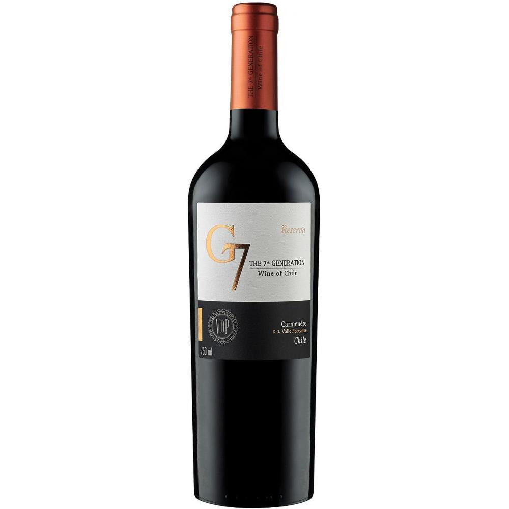 Carta Vieja Вино G7 Carmenere 0,75 л сухе тихе червоне (7804310548985) - зображення 1