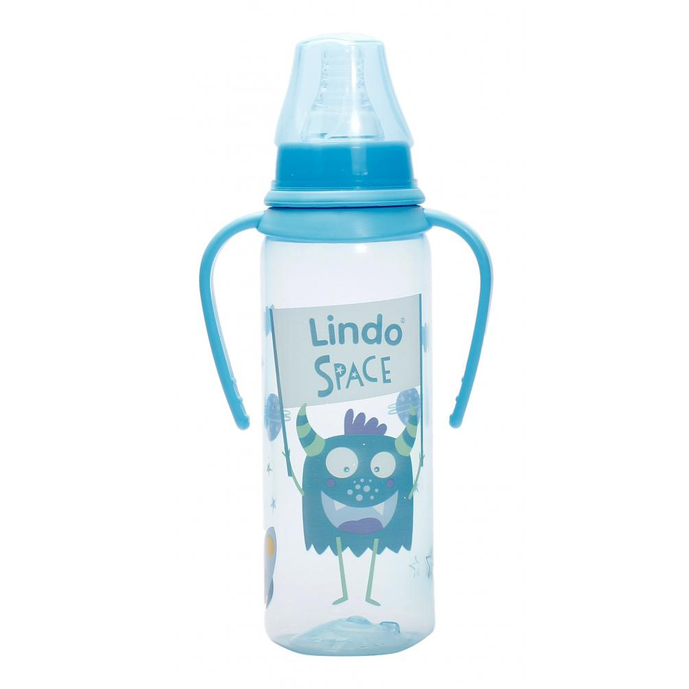 Lindo Бутылочка для кормления LI 139 голубой 250 мл - зображення 1