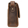 Vintage Мужская коричневая сумка - почтальонка из винтажной кожи  (14980) - зображення 5