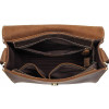 Vintage Мужская коричневая сумка - почтальонка из винтажной кожи  (14980) - зображення 7
