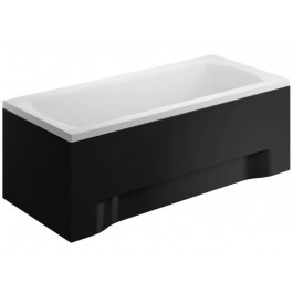 Polimat Бокова панель для ванни  80 см, чорний (00866)
