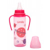 Lindo Бутылочка для кормления LI 139 розовый 250 мл - зображення 2