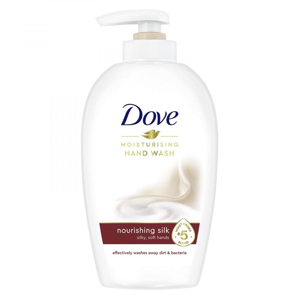 Dove Крем-мыло жидкое  Нежный шелк, 250мл (8717163605776) - зображення 1