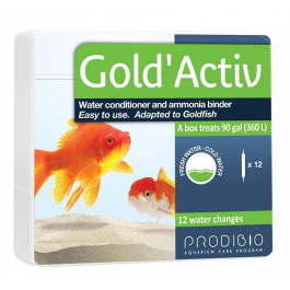 Prodibio Кондиционер для аквариума с золотой рыбкой Gold'Activ 12 ампул (3594200006513)