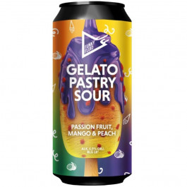 Funky Fluid Пиво  Gelato Passion fruit, Mango & Peach напівтемне 5.8% 0.5 л ж/б (5907772092552)