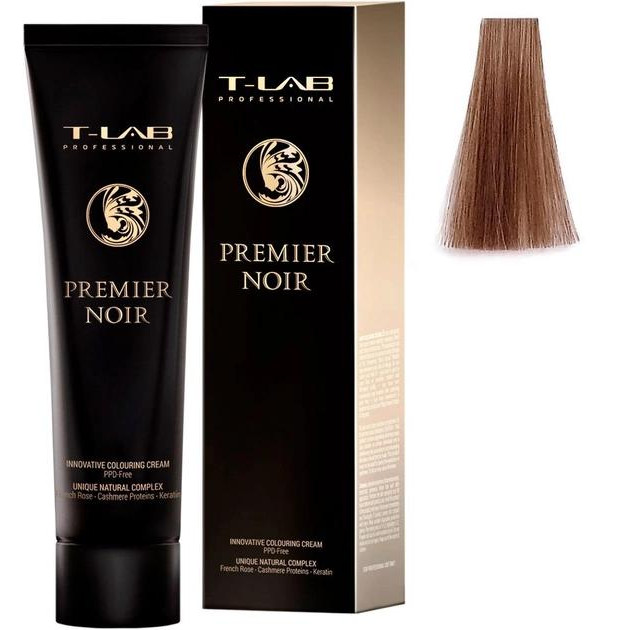 T-LAB Professional Крем-краска  Premier Noir Innovative Colouring Cream 9.25 Very light iridescent mahogany blonde, 100 - зображення 1