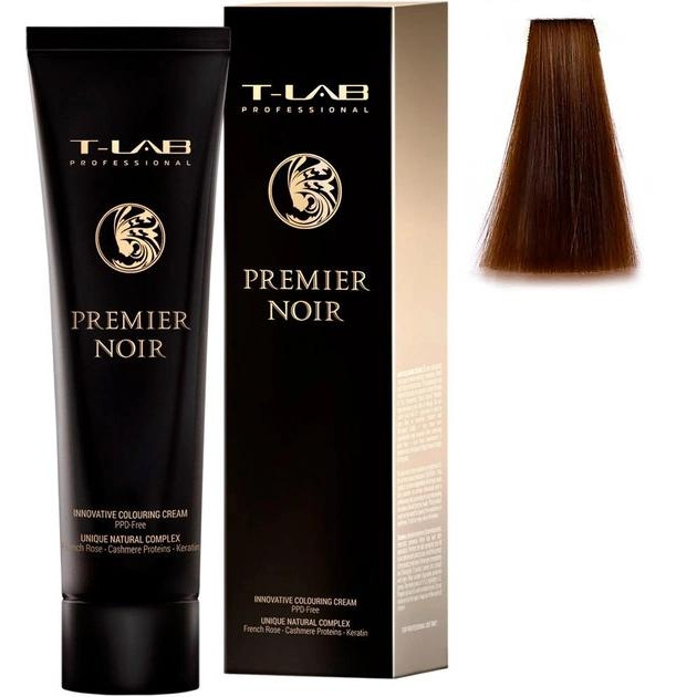 T-LAB Professional Крем-краска  Premier Noir Innovative Colouring Cream 6.12 Dark ash iridescent blonde, 100 мл - зображення 1
