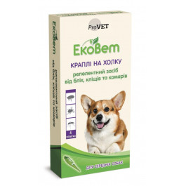 ProVET Капли для собак средних пород ЕкоВет 4 пипетки х 1.0 мл (PR241111) (4823082411115)