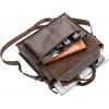 SHVIGEL Темно-коричнева сумка для ноутбука зі шкіри крейзі  (11109) - зображення 4