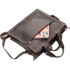 SHVIGEL Темно-коричнева сумка для ноутбука зі шкіри крейзі  (11109) - зображення 6
