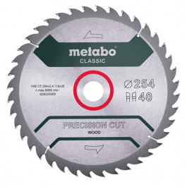 Metabo Precision cut Wood Classic, 254x30, Z40 WZ 20° (628325000)
