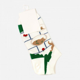 ISSA Plus Шкарпетки  NS-134 бавовна 37-41 Білий/Зелений (issa2007682245901)