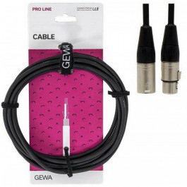 Gewa Мікрофонний кабель XLR-XLR  Pro Line XLR(m) / XLR (f) (3 м)