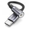 UGREEN AV161 USB Type-C Male to 3.5mm 0,1m Gray (90402018) - зображення 1