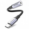 UGREEN AV161 USB Type-C Male to 3.5mm 0,1m Gray (90402018) - зображення 3