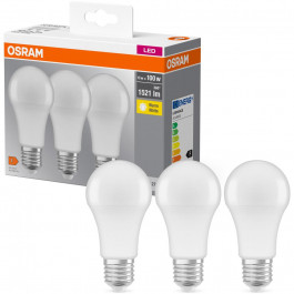 Osram LED BASE A60 14W 2700К E27 3 шт (4058075819412)