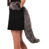 DS Fetish Anal plug faux fur fox tail light grey polyeste (272812209) - зображення 2