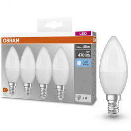 Osram LED BASE B35 свечка 5W 4000К E14 4 шт (4058075819610)