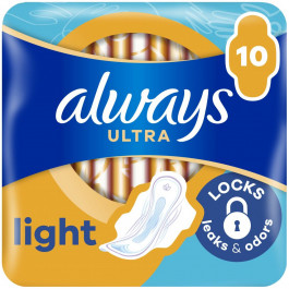 Always Гігієнічні прокладки  Ultra Light 10 шт (8700216022262)