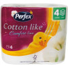 Perfex Чотиришаровий туалетний папір  Cotton Comfort, 4 рулони (8606108597934) - зображення 1