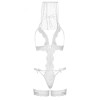 Leg Avenue G-string teddy, veil & garter White O/S (SO8610) - зображення 4