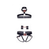 Leg Avenue Satin elastic harness Set, One size, Black (SO8558) - зображення 5