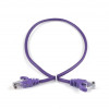 EServer CAT.5E UTP CORD-0.5M-PURPLE - зображення 1