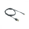 Canyon USB2.0 AM/Lightning Dark Gray 1m (CNS-MFIC2DG) - зображення 1