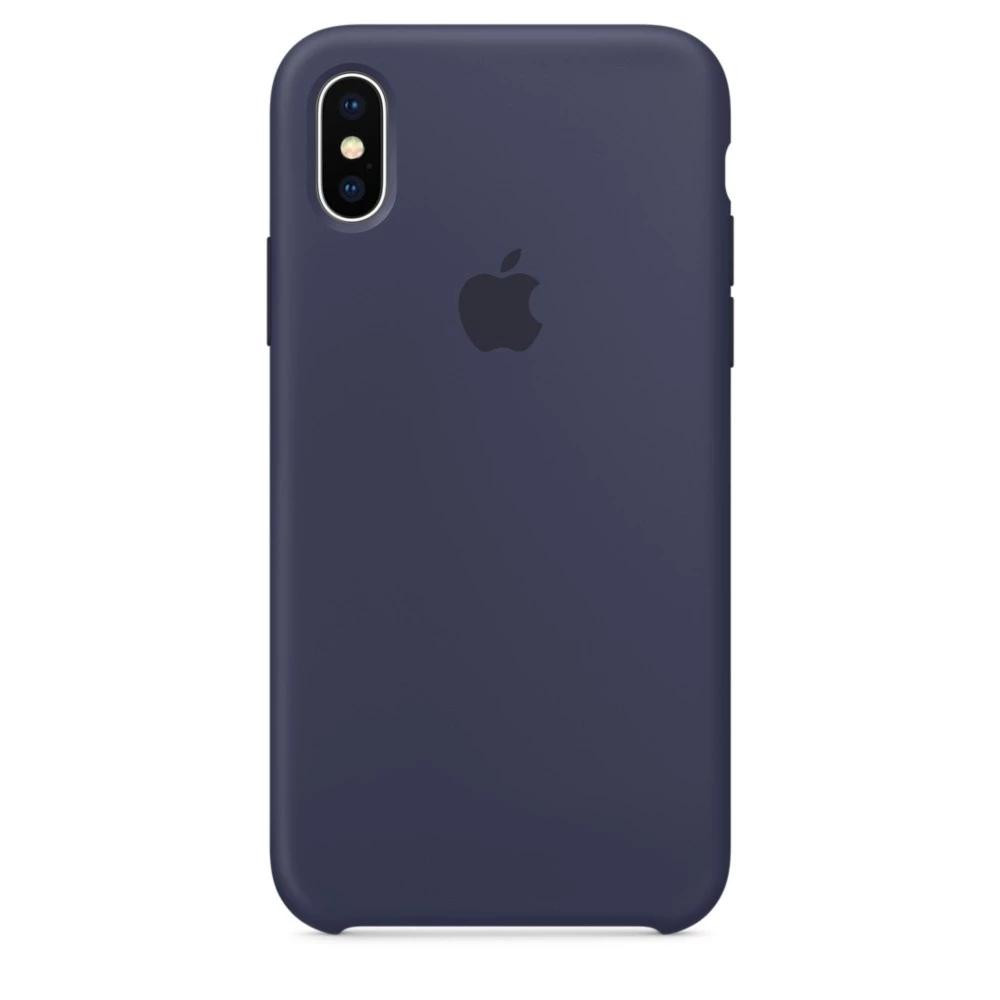 Apple iPhone XS Max Silicone Case - Midnight Blue (MRWG2) - зображення 1