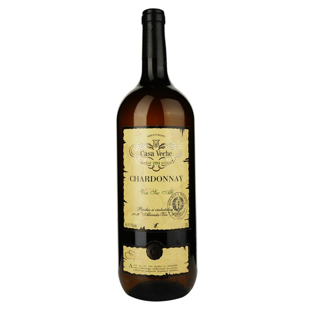 Alianta Vin Вино  Chardonnay белое сухое 1.5 л 9-11% (4840042005733) - зображення 1