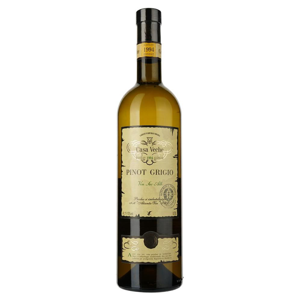 Casa Veche Вино Пино Гриджио  белое сухое Алианца Вин 0,75 0,75 л 12% (4840042006044) - зображення 1