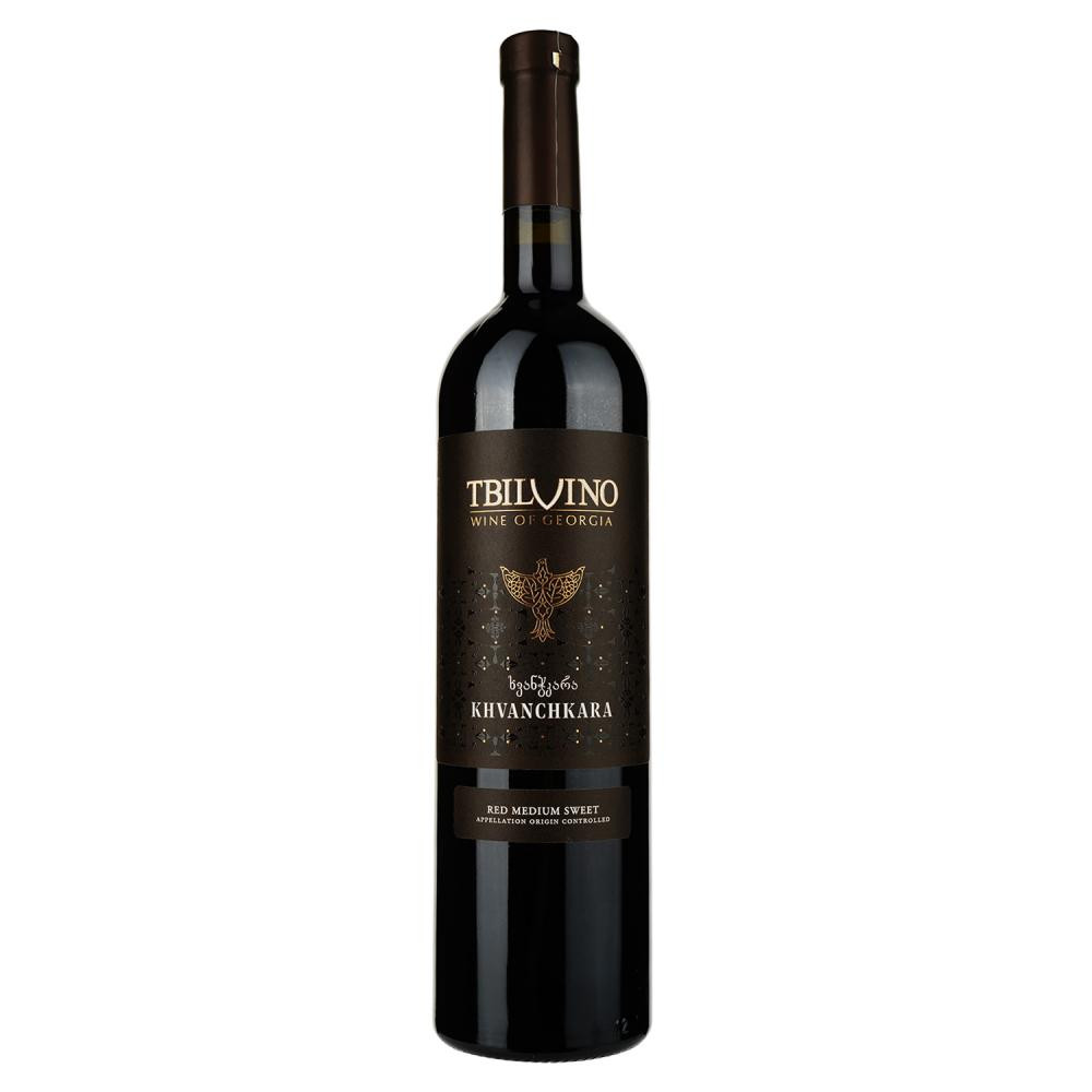 Tbilvino Вино Хванчкара красное полусладкое 0.75 л 11% (4860038075427) - зображення 1