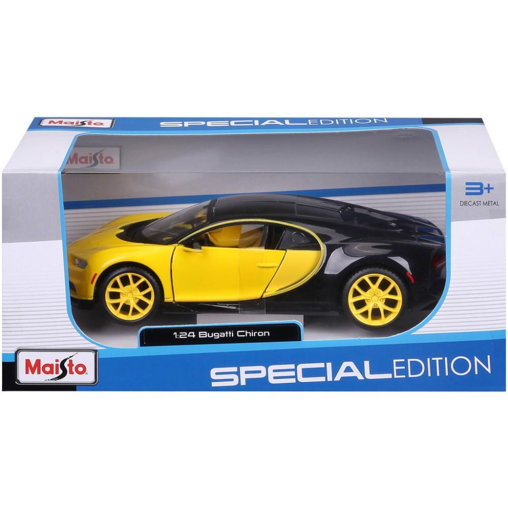 Maisto Bugatti Chiron чорно-жовтий 1:24 (31514 black/yellow) - зображення 1