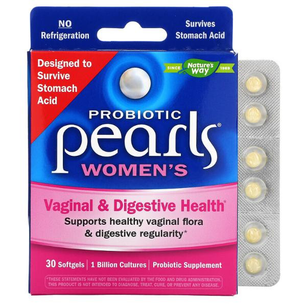 Nature's Way Probiotic Pearls Women's 30 Softgels - зображення 1