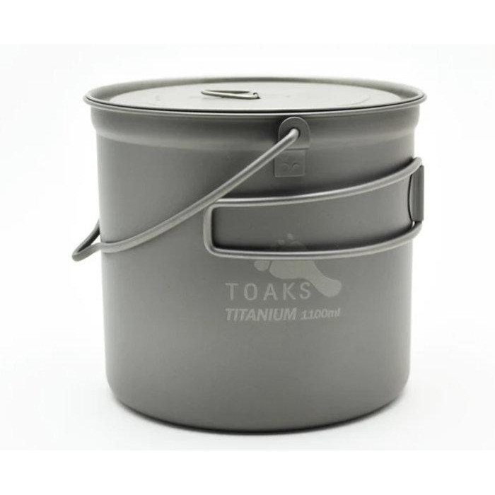TOAKS Titanium 1100ml Pot with Bail Handle (POT-1100-BH) - зображення 1