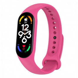   BeCover Силіконовий ремінець  для Xiaomi Mi Smart Band 7 Hot Pink (707490)