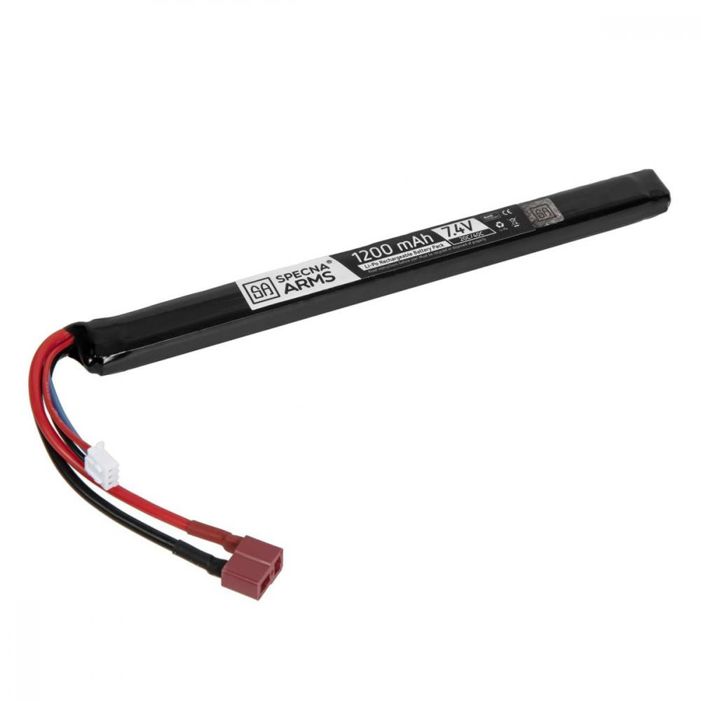 Specna Arms Акумулятор ASG  Li-Po 7,4V 1200 mAh 20C/40C - T-Connect (1152226892(SPE-06-029458)) - зображення 1