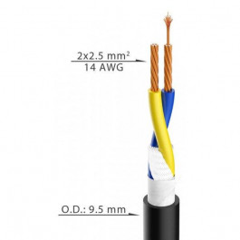 Roxtone Гибкий акустический кабель HFSC225, 2х2.5, 100 м