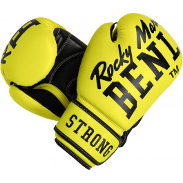 BenLee Rocky Marciano Chunky B Artificial Leather Boxing Gloves 8oz, Neon yellow (199261 neon yellow 8oz)