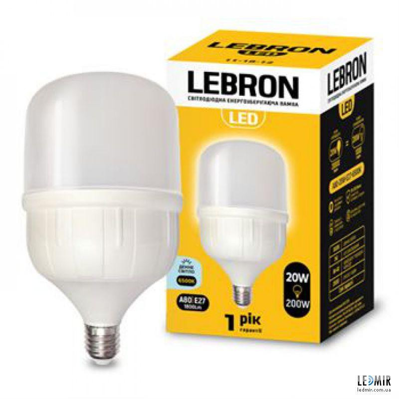 Lebron LED L-A100 30W E27 6500K (11-18-17) - зображення 1