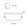 Светкомплект Світильник вбудований (Downlight)  AFS 036 36 Вт 4500 К білий (6929547655709) - зображення 6