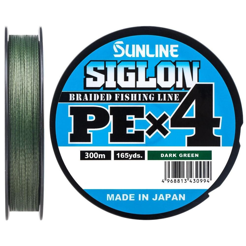 Sunline Siglon PE X4 / Dark Green / #1.7 / 0.223mm 300m 13.0kg - зображення 1