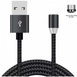 XoKo USB Cable to microUSB Magneto 1.2m Black (SC-355m MGNT-BK)