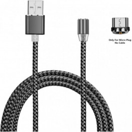 XoKo USB Cable to microUSB Magneto 1.2m Grey (SC-355m MGNT-GR)