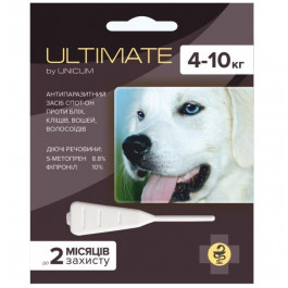 UNICUM Капли Ultimate против блох, клещей, вшей и власоедов для собак 4-10 кг (UL-044)
