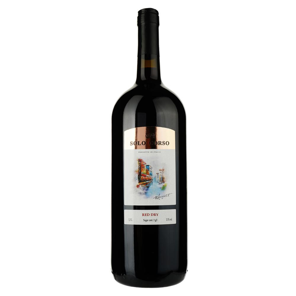 Solo Corso Вино  Rosso VDT червоне сухе 1,5л 10,5% (8011510023641) - зображення 1