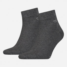 Calvin Klein Набір шкарпеток  Quarter 701218706005043 43/46 2 пари бавовна Dark Grey (8720245218184)
