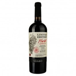 Shabo Вино  Limited Edition Мерло природно-напівсолодке червоне 0,75 л 10-13% (4820070409277)