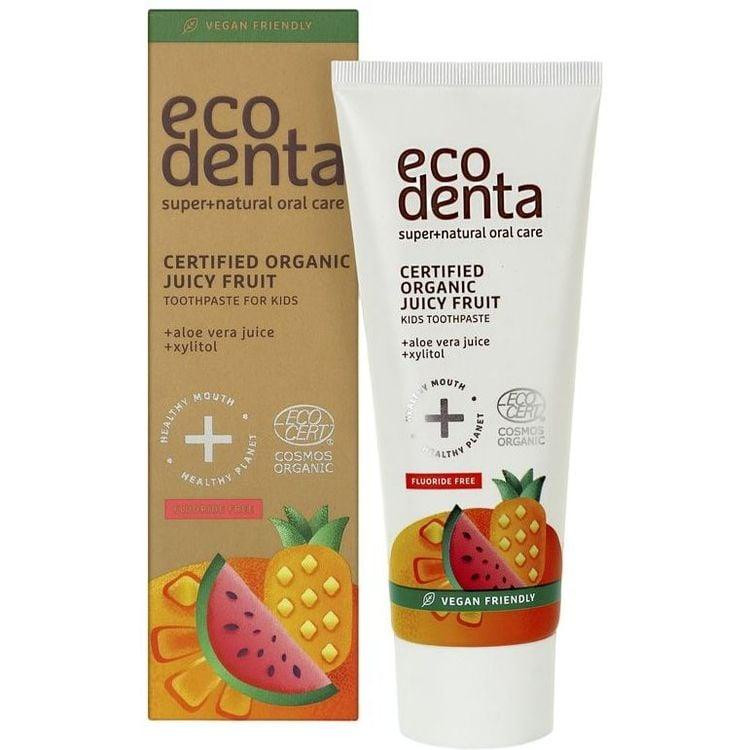 Ecodenta Дитяча зубна паста  Certified Organic Соковиті фрукти, 75 мл - зображення 1